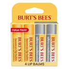 Buy now Burt's Bees Lip Balm Beeswax and Ultra Conditioning Lip Balm Pack, Hydrating Lip Moisturizer with Kokum and Shea Butter, Natural Origin Lip Care, 4 Tubes, 0.15oz. at indiglob india