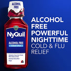 Buy now Vicks NyQuil, Alcohol Free, Cough, Cold & Flu Relief, Sore Throat, Fever & Congestion Relief, Berry, 12 Fl Oz at indiglob india