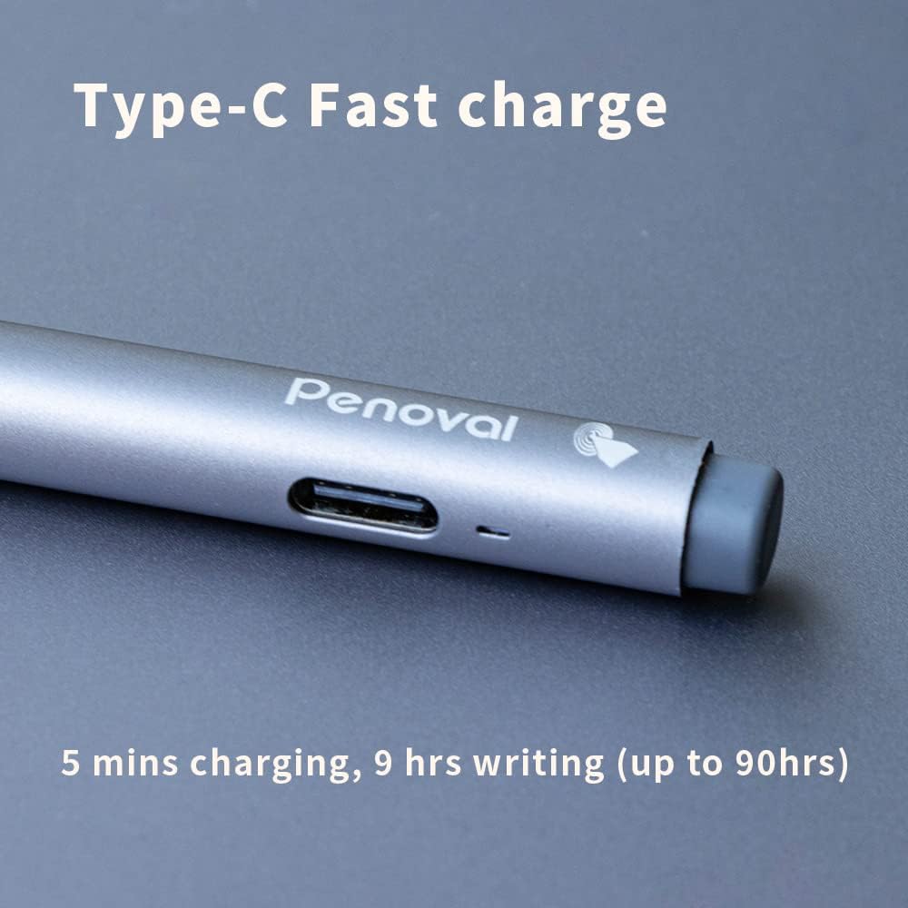 Buy now Penoval USI Stylus Pen for Chromebooks - 4096 Levels Pressure, Tail Eraser, Spare Tip at indiglob india