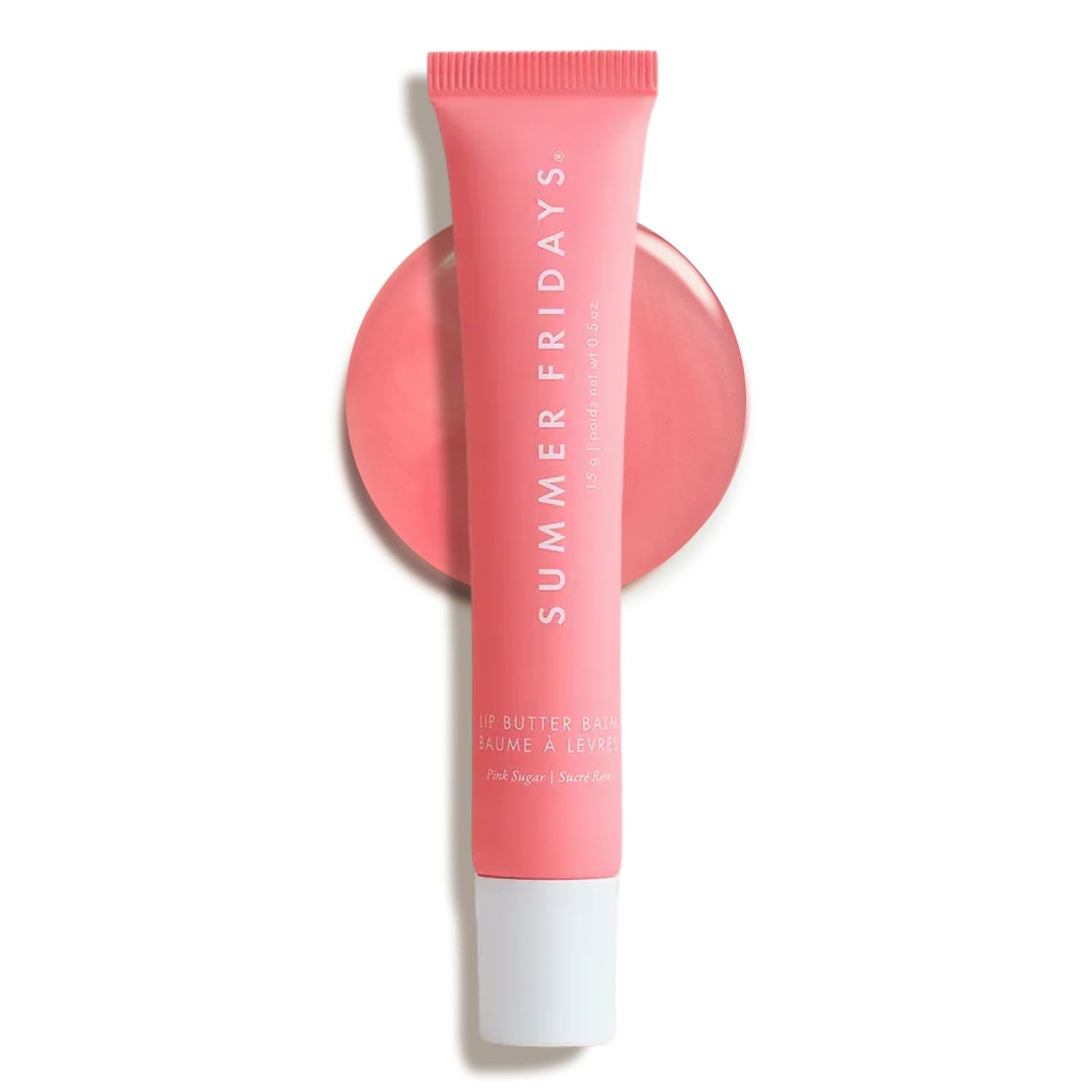 Buy now Summer Fridays Lip Butter Balm - Conditioning Lip Mask and Lip Balm for Instant Moisture, Shine and Hydration - Sheer-Tinted, Soothing Lip Care - Vanilla (.5 Oz) Pink Sugar at indiglob india
