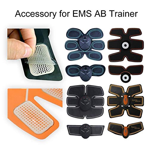 Buy now 50 Pcs/25 Packs Pads Abs Trainer Replacement Gel Sheet for Abdominal Muscle Trainer, Accessory for Ab Workout Toning Belt. at indiglob india