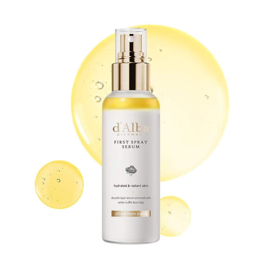 Buy now d'alba Piedmont Italian White Truffle First Spray Serum, Vegan Skin Care, Light-weight Face Moisturizer, Glow Serum for Radiant Skin, Non Comedogenic, All In One Mist, Korean Skin Care (3.38 fl oz.) at indiglob india