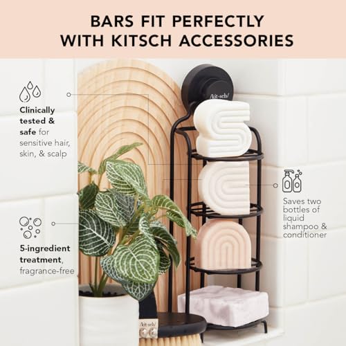 Buy now Kitsch 2-in-1 Ultra Sensitive Conditioner Bar & Shaving Soap for Sensitive Scalp & Skin Æ’?? Moisturizing & Anti-Irritation Bar Soap - Scent Free, 5 Ingredients Only - Made in USA - 2.7oz at indiglob india