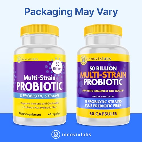 Buy now InnovixLabs Multi Strain Probiotics for Women & Men - Probiotic Supplement - 50 Billion CFU - Gut Health, Immune Support, Digestion, Lactobacillus Acidophilus, Prebiotics and Probiotics, 60 Capsules at indiglob india