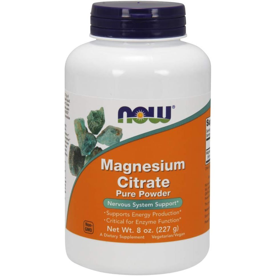 Buy now NOW Foods Supplements, Magnesium Citrate Pure Powder, Enzyme Function*, Nervous System Support*, 8-Ounce 8 Ounce (Pack of 2) at indiglob india