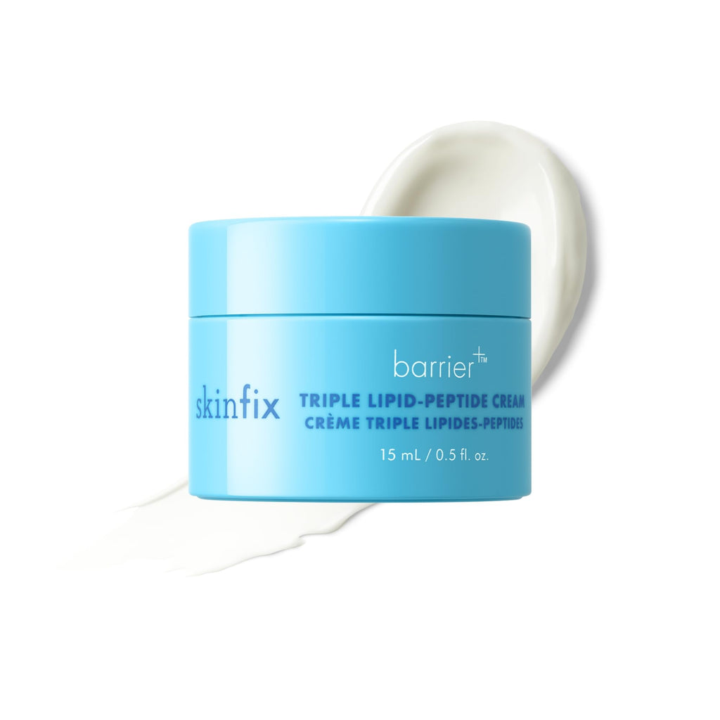Skinfix Triple Lipid-Peptide Cream - 1.7 oz - Rich Face Moisturizer with Hyaluronic Acid - Hydrates & Restores Dry, Sensitive Skin - Non-Comedogenic, Fragrance Free, Vegan, Cruelty Free