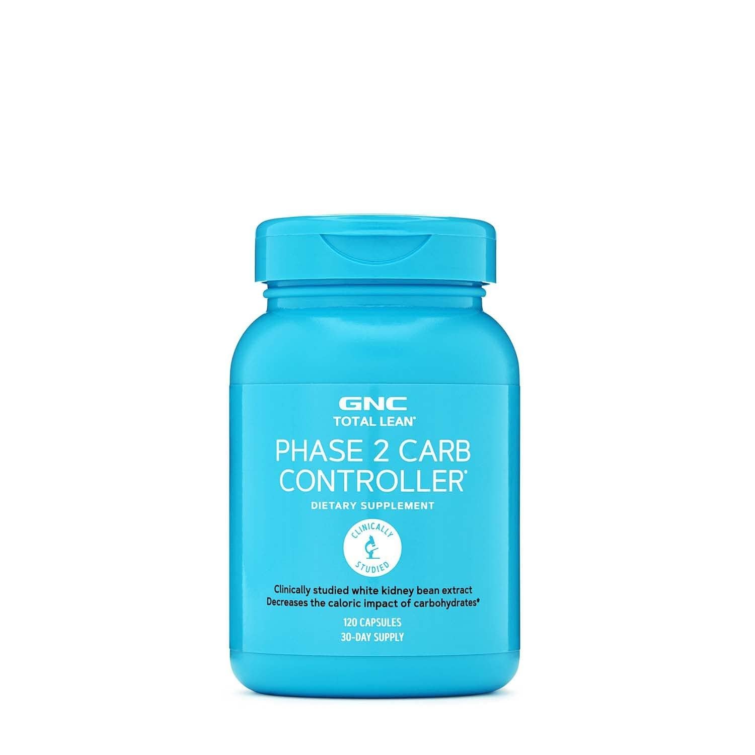 Buy now GNC Total Lean Phase 2 Carb Controller, Decreases Calorie Impact from Carbohydrates, 120 Capsules at indiglob india