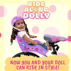 Buy now Ride Along Dolly Doll Bicycle Seat- The Original Bike Attachment for 18"-22" Dolls and Stuffed Animals- Decorate Yourself Decals Included, Fits Most Bikes, Birthday (Pink)- Christmas at indiglob india