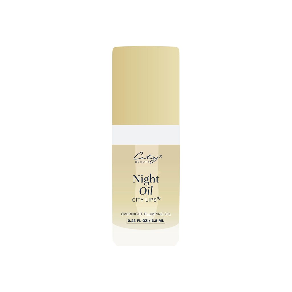 City Beauty City Lips Night Oil, Overnight Lip Plumping Oil 0.23 Fl Oz