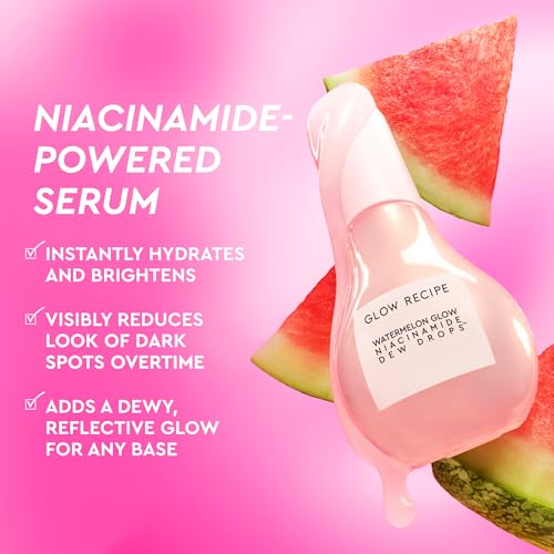 Buy now Glow Recipe Skin Care Set, Dew & Hues Must-Haves - Limited Edition Travel Size Gift Set with Niacinamide Dew Drops, Hue Drops Sun Glow & Rosy Glow (15ml Trio) at indiglob india