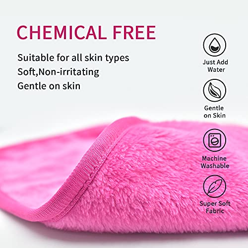 Buy now UWEME Makeup Remover Cloths 4 Count: Microfiber Reusable Fast Drying Washcloth, Face Towels for Women at indiglob india