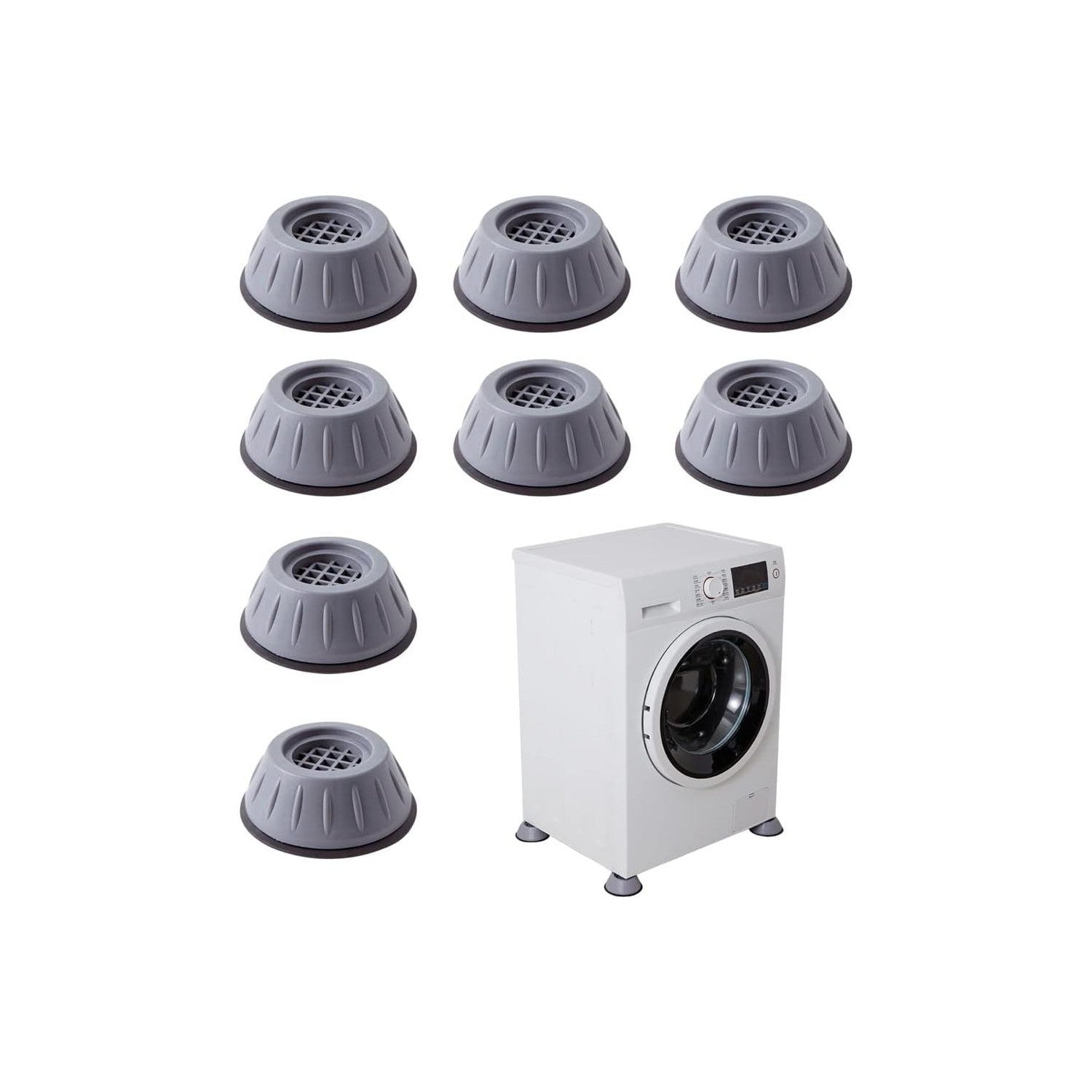 Buy now MWELLEWM Anti Vibration Pads for Washing Machine Shock and Noise Reducing Washing Machine Support Anti Slip Vibration Rubber Washing Machine Feet Dryer Washer Vibration Stabilizer(1.7D x 0.16 H) 8 pack at indiglob india