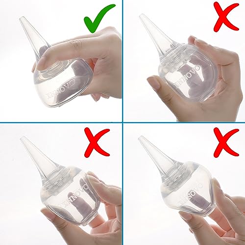 Buy now Innovo FSA/HSA Eligible Hospital Grade Silicone Twister Bulb Baby Ear Syringe and Nasal Aspirator, Sucks Snot and Mucus, Cleanable and Reusable, Clear at indiglob india