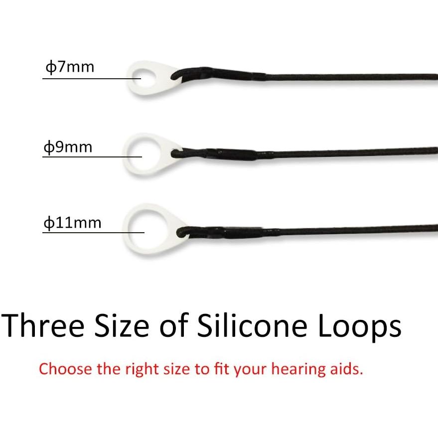 Buy now Hearing Aids Clip for RIC - Portable Hang Rope Anti-lost Fixation Cord Lanyard Clip Protection For Seniors (7mm) at indiglob india