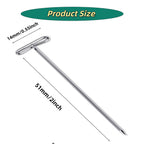 T Pins,50 Pack 2 Inch Sewing Pins for Blocking Knitting, Wig Making and Crafts, Modelling,Straight Pins T-Pins Stainless Steel Nickel Plated with Storage Box