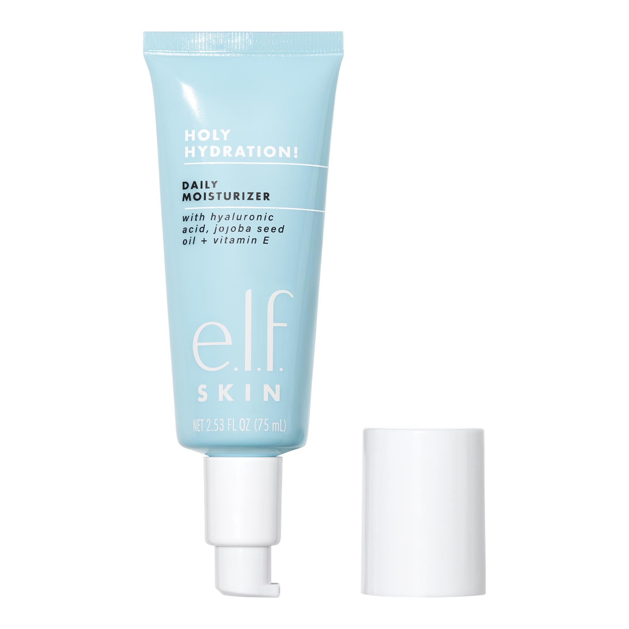 e.l.f. SKIN Holy Hydration! Daily Hydration Moisturizer, Lightweight Face Cream, Hydrating with Aloe & Jojoba, Smooths & Softens Skin, All Skin Types