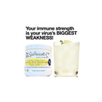 Sufficient-C High Dose Non-GMO Vitamin C Lemon Peach Immune-Ade Drink Mix, Convenient 125 Gram Size w/L-lysine, Bromelain & a Premium 96% Pure Green Tea Extract - Stomach Friendly, Adrenal Supportive