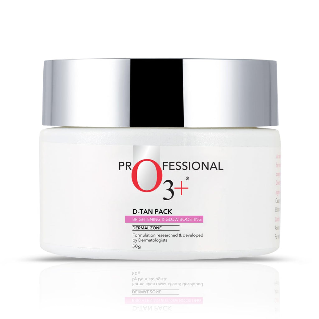 O3+ D-Tan Pack for Instant Skin Brightening and Lightening Benefits Infused with Mint and Eucalyptus Oil - Suitable for All Skin Types (50gm)