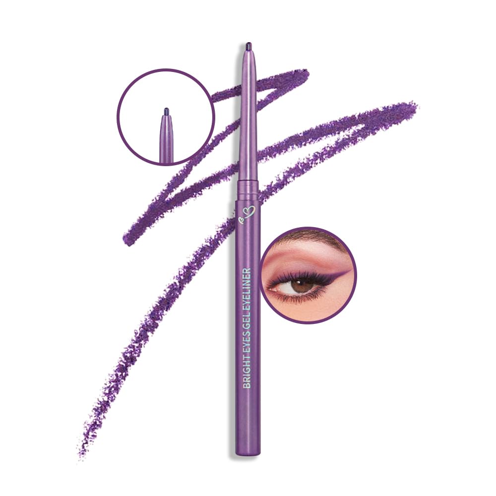 Kaely 2Pcs Gel Eyeliner Pencil, Natural Black Eyeliner Cream, Liquid Eye Liner Pencils for Older Women Waterproof, Smoky Eyeshadow Palette Goth Halloween Makeup Kit, delineador de ojos contra el agua