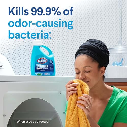 Buy now CLOROX Laundry Sanitizer, 0% Bleach, Color Safe, Clean Linen, Fresh, 80 Fl oz, Pack of 2 (Pack May Vary) at indiglob india
