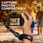 Buy now Camera Wrist Strap - Rapid Fire Heavy Duty Safety Wrist Strap by Altura Photo w/ 2 Alternate Connections for Use w/ Large DSLR or Mirrorless Cameras at indiglob india