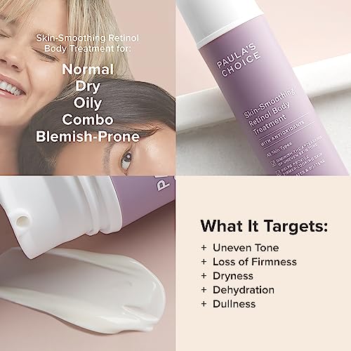 Buy now Paula's Choice Retinol Skin-Smoothing Body Lotion Treatment, Body Cream with Shea Butter, Vitamin C & E Lotion, All Skin Types, Anti-Aging Body Moisturizer, Reduce Dryness, Fragrance-Free, 4oz at indiglob india