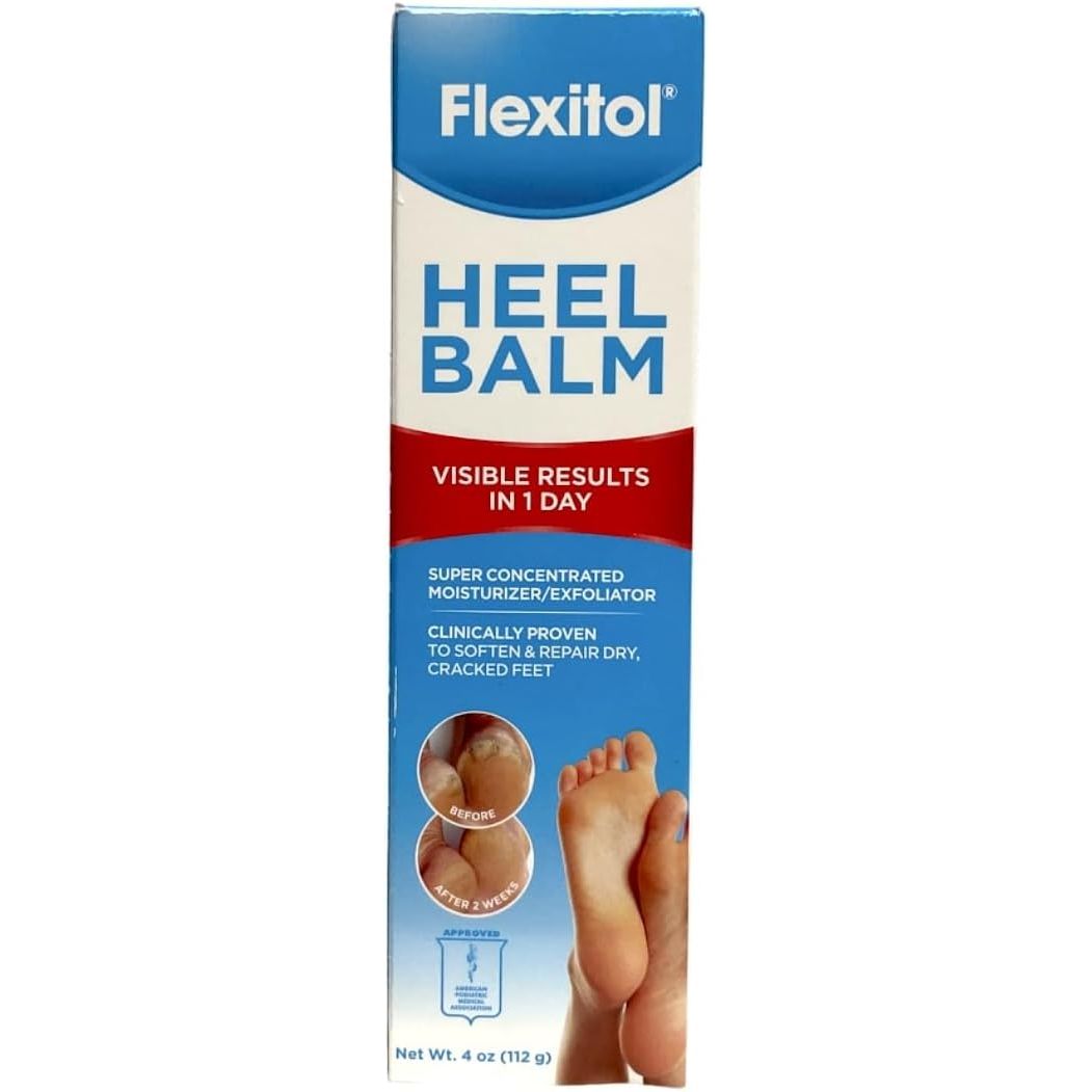 Buy now Flexitol Heel Balm 4 Oz Tube (Pack of 2), Rich Moisturizing & Exfoliating Foot Cream. Fast Relief of Rough, Dry & Cracked Skin on Heels/Feet. For Daily Use and Pedicures. Diabetic Safe and Effective 4 Ounce (Pack of 4) at indiglob india