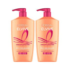 L'Oreal Paris Elvive Dream Lengths Shampoo and Conditioner Set, Seals Split Ends, Hydrating & Strengthening Hair Repair, Fine Castor Oil and Vitamins B3 and B5, 56 Fl Oz Set