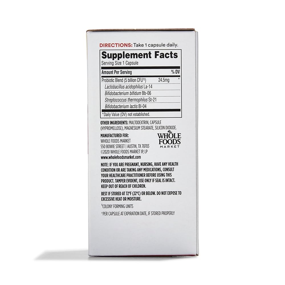 365 by Whole Foods Market, Daily Probiotic 5 Billion CFU, 60 ct
