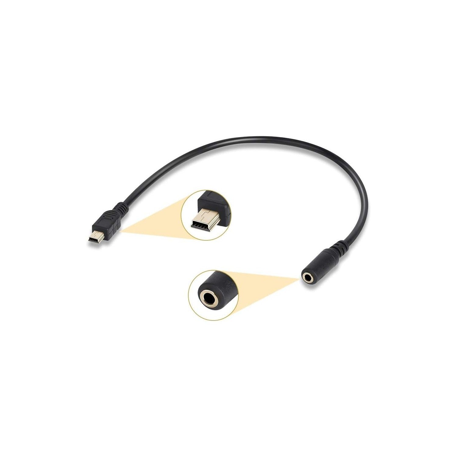 Buy now Onvian 3.5mm Female to 5 Pin Mini USB Male Microphone Adapter Cable at indiglob india