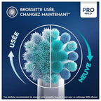 Buy now Oral-B Pro Kids Electric Toothbrush Head, with Disney Frozen Characters, Extra Soft Bristles, for Ages 3+, Pack of 4 Toothbrush Heads, White at indiglob india