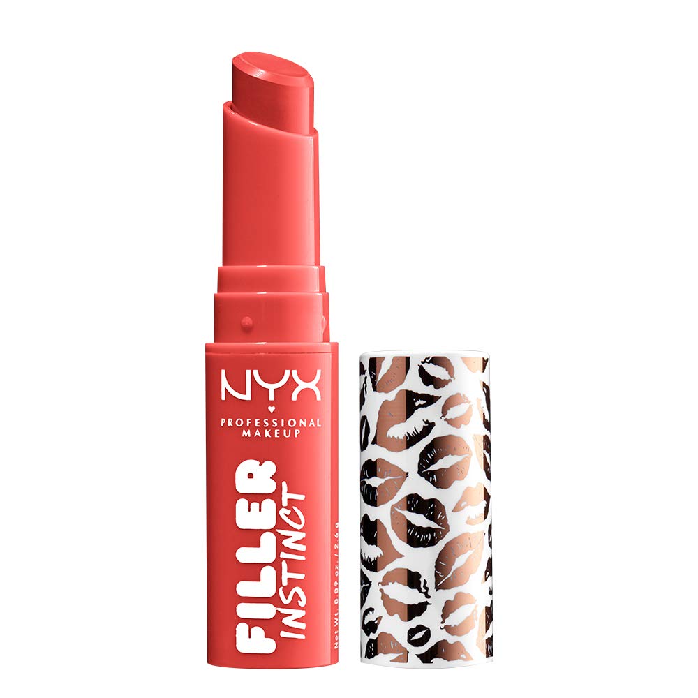 Buy now NYX PROFESSIONAL MAKEUP Filler Instinct Plumping Lip Color, Lip Balm - Juicy Pout (Cherry Red) 0.09 Ounce (Pack of 1) Besos at indiglob india