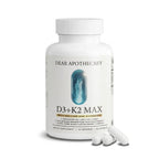 D3+K2 Max Vitamin D3 125mcg + K2 MK-7 100mcg with Calcium 210mg & BioPerine - Bone, Heart & Immune Support - Non-GMO, Gluten Free - 60 Capsules