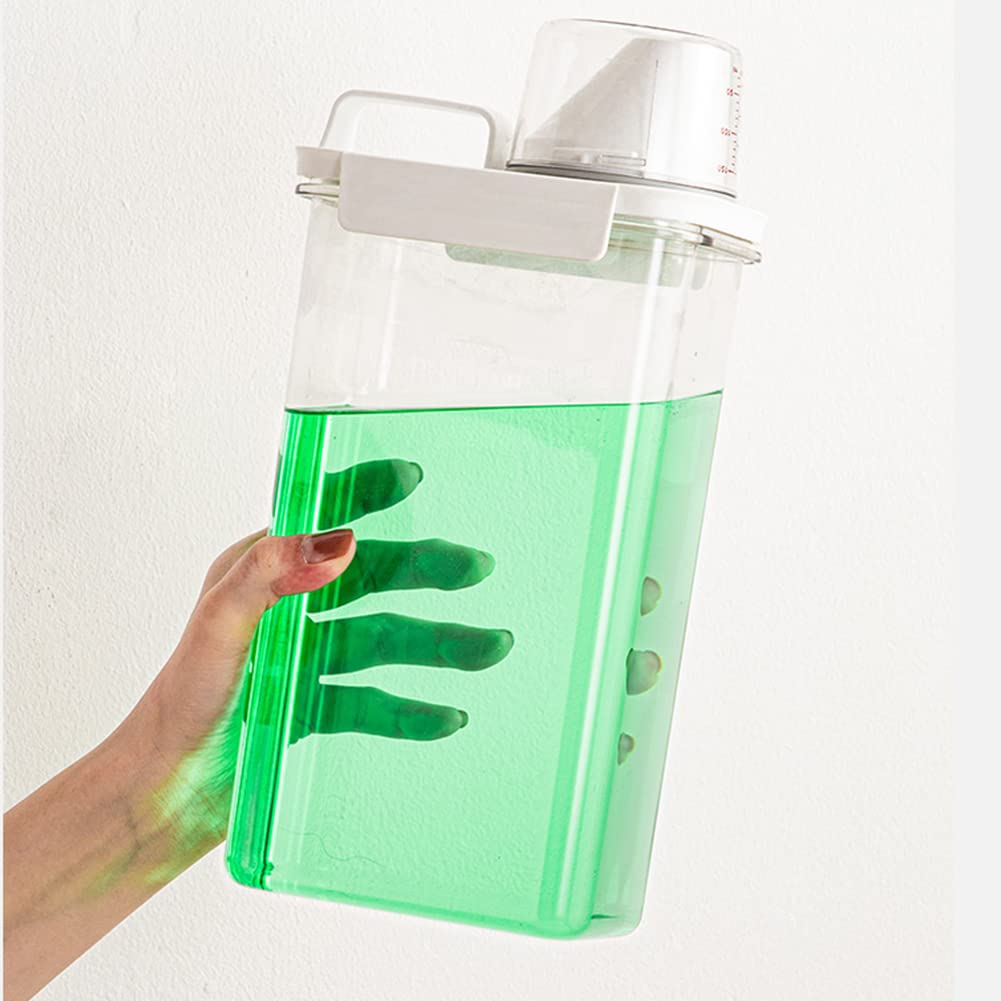 Laundry Detergent Dispenser - 70oz Scent Booster Beads Dispenser with Lids, Suitable for Laundry Beads, Oatmeal, Pet Food
