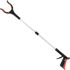 Buy now Upgrade Grabber Reacher Tool, 360Â° Rotating Head, Wide Jaw, 32" Foldable, Lightweight Trash Claw Grabbers for Elderly, Reaching Tool for Trash Pick Up Stick, Litter Picker, Arm Extension (Orange) Orange at indiglob india