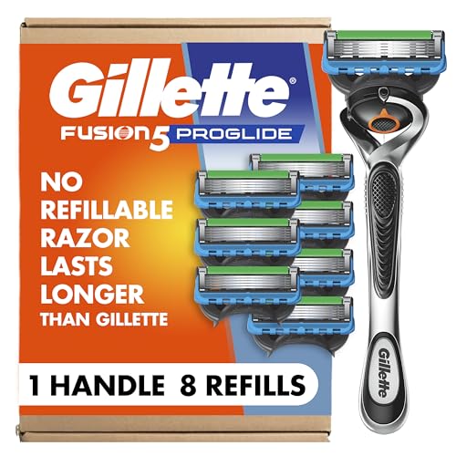 Buy now Gillette Fusion5 ProGlide Shaving Razor for Men, 1 Handle, 8 Blade Refills at indiglob india