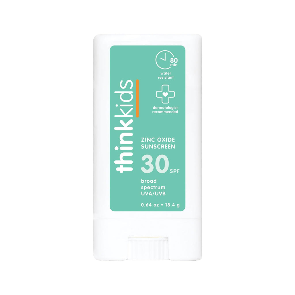 Thinkbaby Mineral Sunscreen Stick SPF 30, 0.64 Oz, Vegan & Water Resistant
