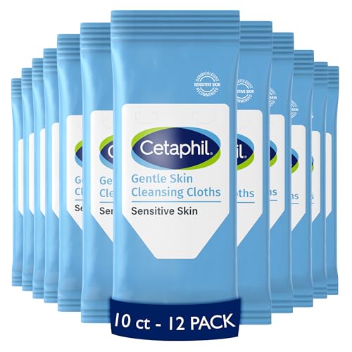 Buy now Cetaphil Gentle Makeup Removing Face Wipes, Daily Cleansing Facial Towelettes Gently Remove Makeup, Fragrance and Alcohol Free, 25 Count at indiglob india