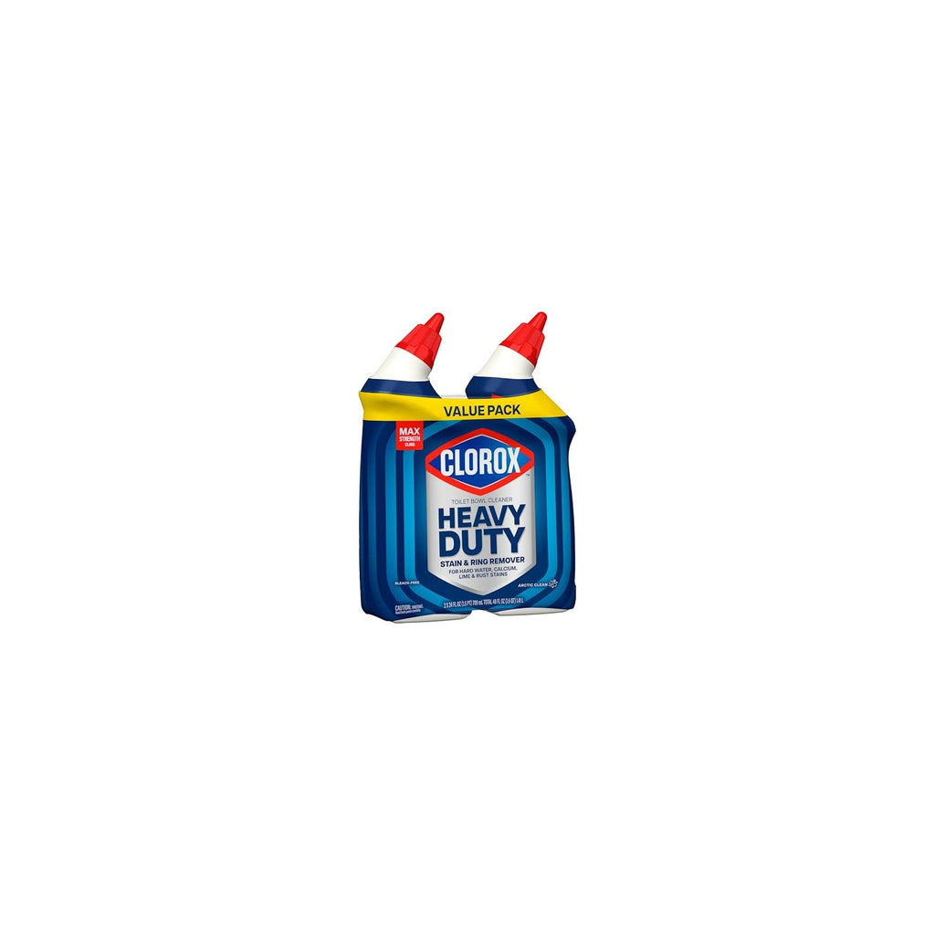 Buy now Clorox Toilet Bowl Cleaner Heavy Duty Stain and Ring Remover, Arctic Clean, 24 Fl Oz., Pack of 2 at indiglob india
