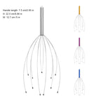 Yeipis 4 Pack Scalp Massagers, Handheld Head Massage Tingler, Scratcher for Deep Relaxation, Hair Stimulation and Stress Relief Christmas Gift