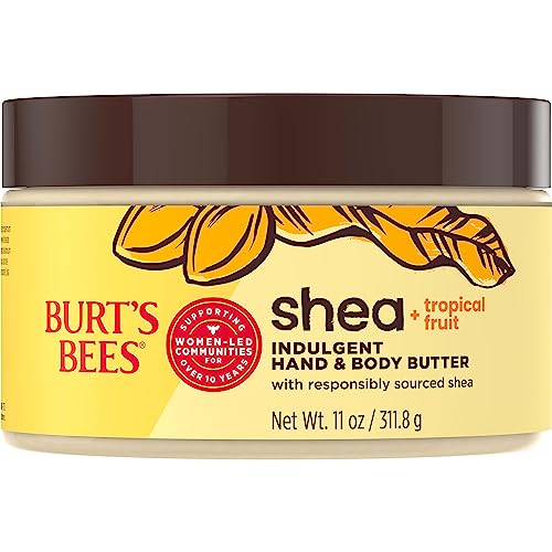 Buy now Burt's Bees Shea + Tropical Fruit Indulgent Hand and Body Butter, Non-Greasy, Antioxidant Rich for Glowing Skin, Non-Irritating, Natural Origin Skin Care, 11 oz. at indiglob india