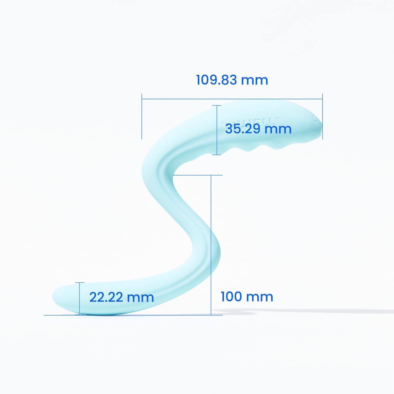 Buy now IntiMD VWELL Arc Silicone Vibrating Wand Erognomic for Therapist and Home Use Women Rechargeable at indiglob india