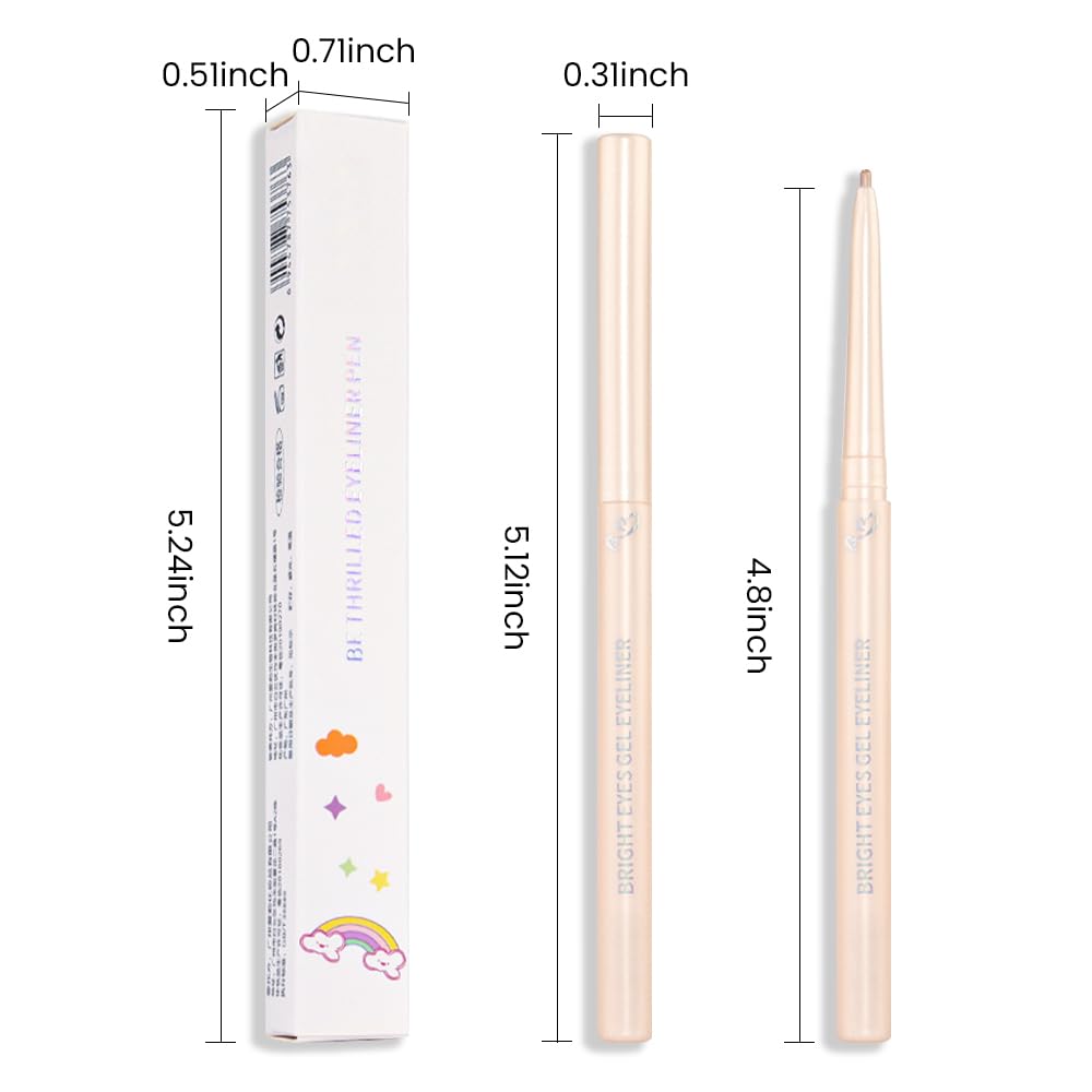 Discover Kaely 2Pcs Gel Eyeliner Pencil set, 100% genuine, designed for smooth application and long-lasting wear.