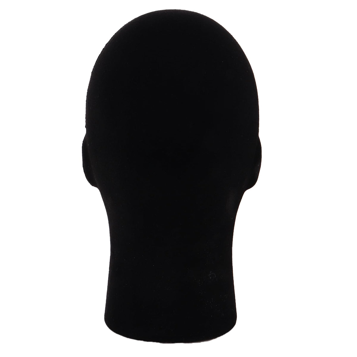 MapofBeauty Black Velvet Foam Mannequin Head Male Display Wig Stand, Black