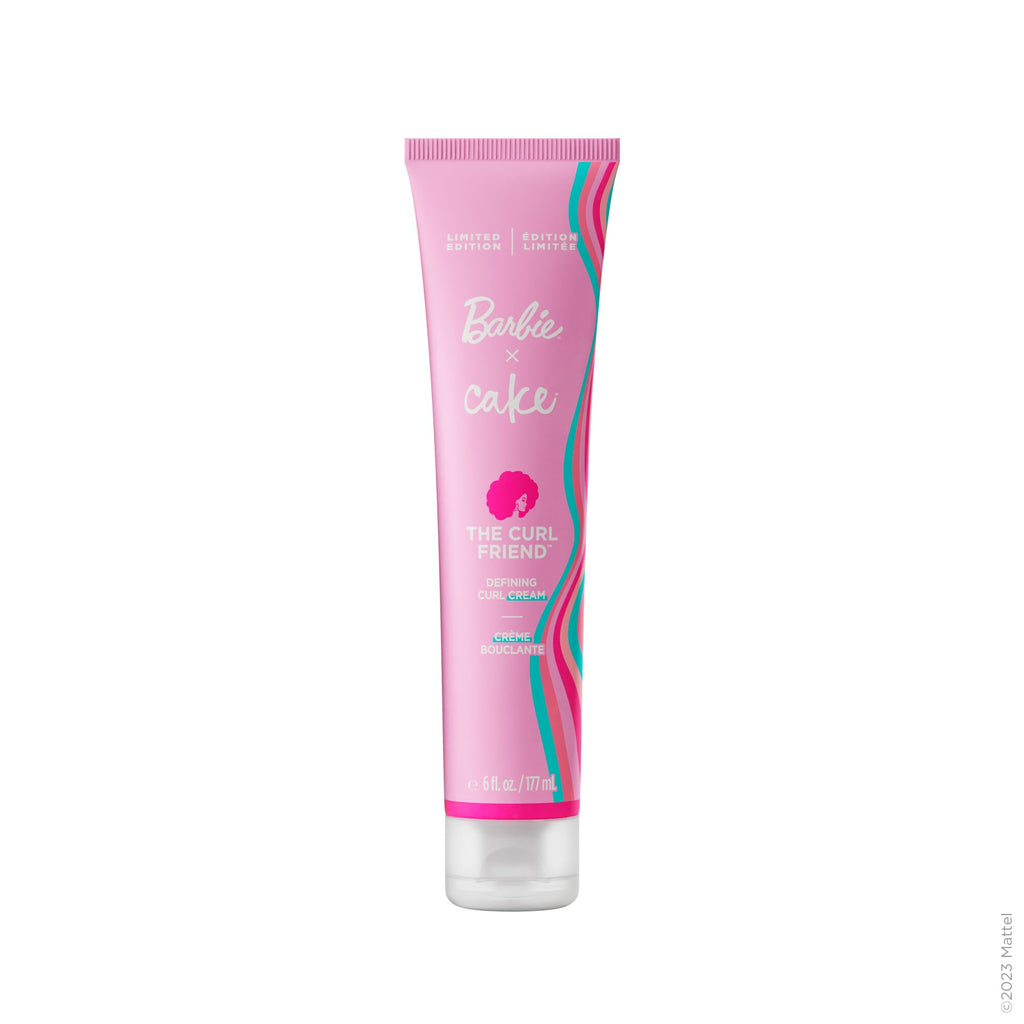 Cake Beauty x Barbie Curl Friend Defining Curl Cream - Bounce Curly Hair Styling Product & Anti Frizz Control Heat Protectant for Hair Detangler – Cruelty Free & Vegan
