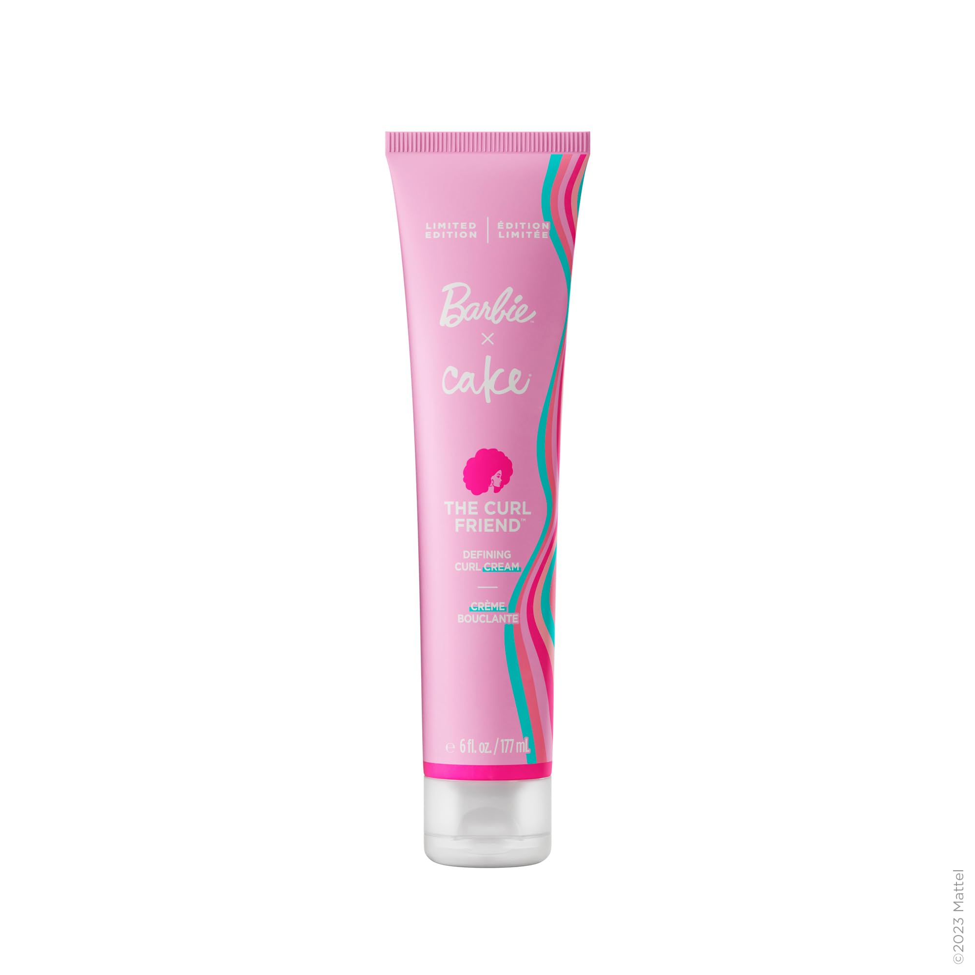 Cake Beauty x Barbie Curl Friend Defining Curl Cream - Bounce Curly Hair Styling Product & Anti Frizz Control Heat Protectant for Hair Detangler – Cruelty Free & Vegan