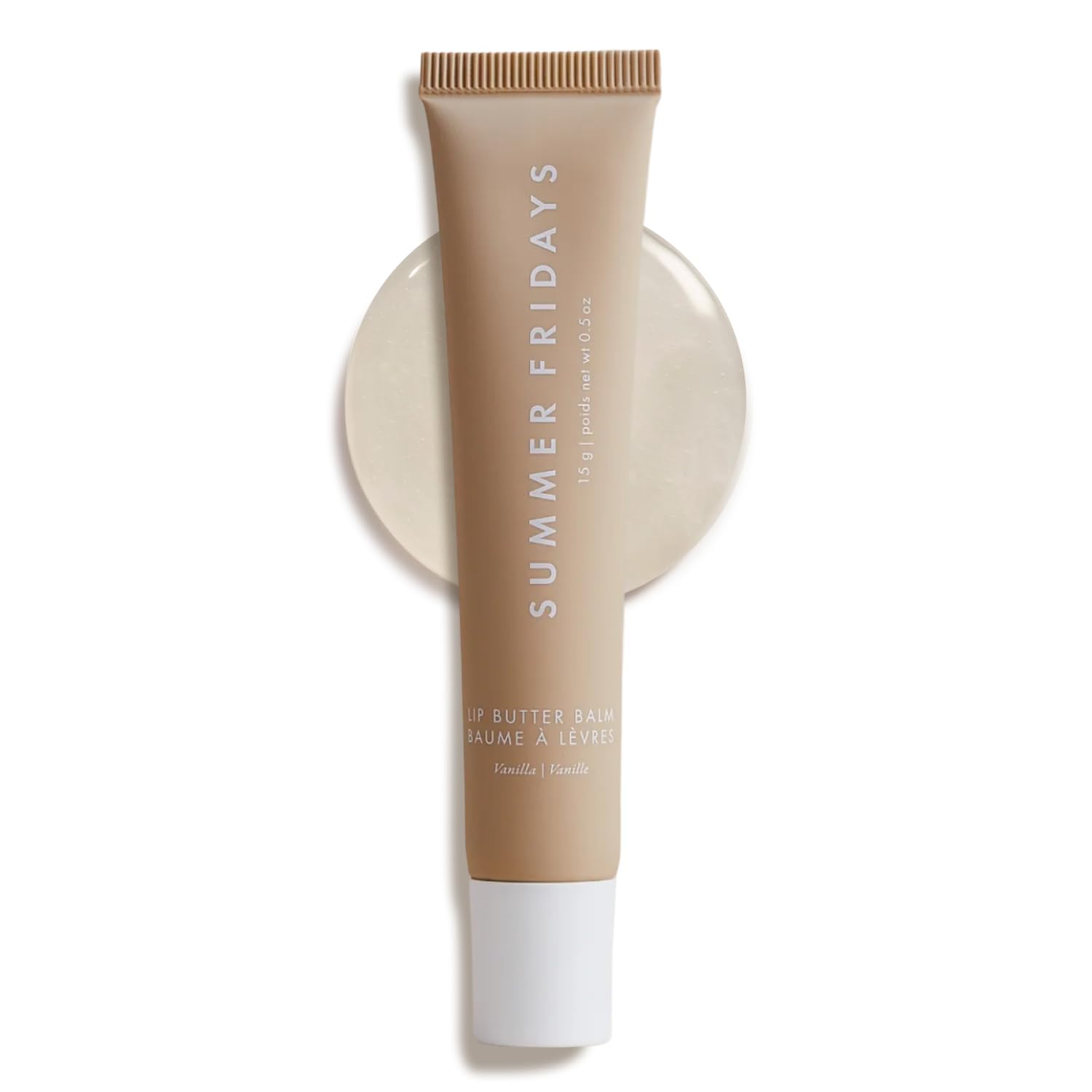 Buy now Summer Fridays Lip Butter Balm - Conditioning Lip Mask and Lip Balm for Instant Moisture, Shine and Hydration - Sheer-Tinted, Soothing Lip Care - Vanilla (.5 Oz) Vanilla at indiglob india