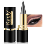 Kaely 2Pcs Gel Eyeliner Pencil, Natural Black Eyeliner Cream, Liquid Eye Liner Pencils for Older Women Waterproof, Smoky Eyeshadow Palette Goth Halloween Makeup Kit, delineador de ojos contra el agua