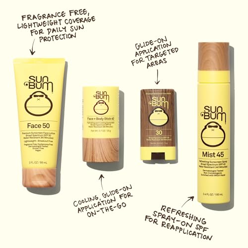 Buy now Sun Bum Original SPF 30 Face Stick Sunscreen - Water-Resistant Broad Spectrum Facial Sunscreen with Vitamin E - Hawaii 104 Act Compliant (Without Octinoxate & Oxybenzone) - Travel Friendly - 0.45 oz at indiglob india