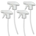 Serious Soil 4-Pack White Trigger Sprayers - Heavy Duty Dual Misting and Stream Spray Bottle. Perfect Sprayer Head Replacement for 8oz,16oz, or 32oz Spray Bottles for Home, Kitchen, Garden and Office